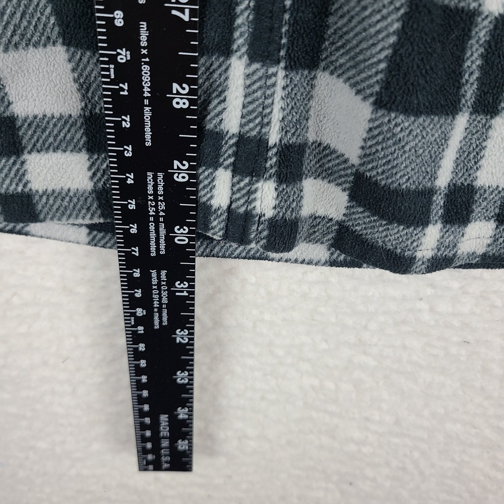 Eddie Bauer Flannel Shirt Mens Small Gray White Plaid Blanket Soft Button Down‎ - Picture 5 of 11